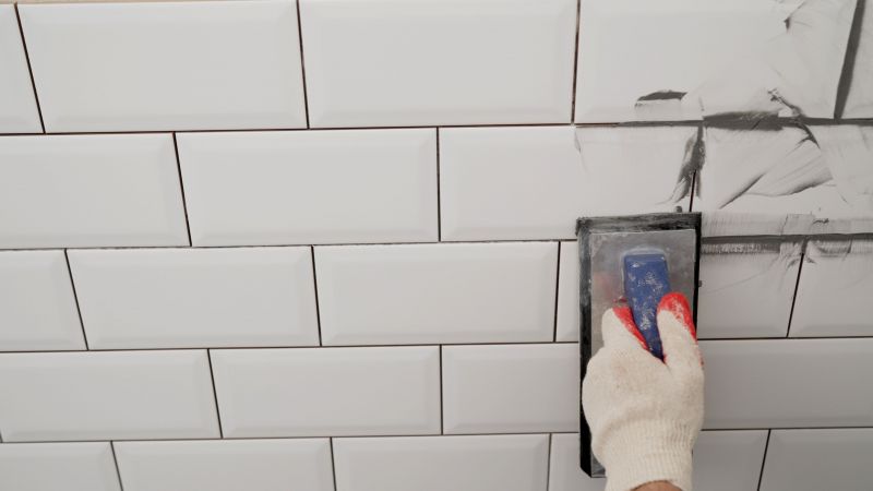 Fresh Grout Application